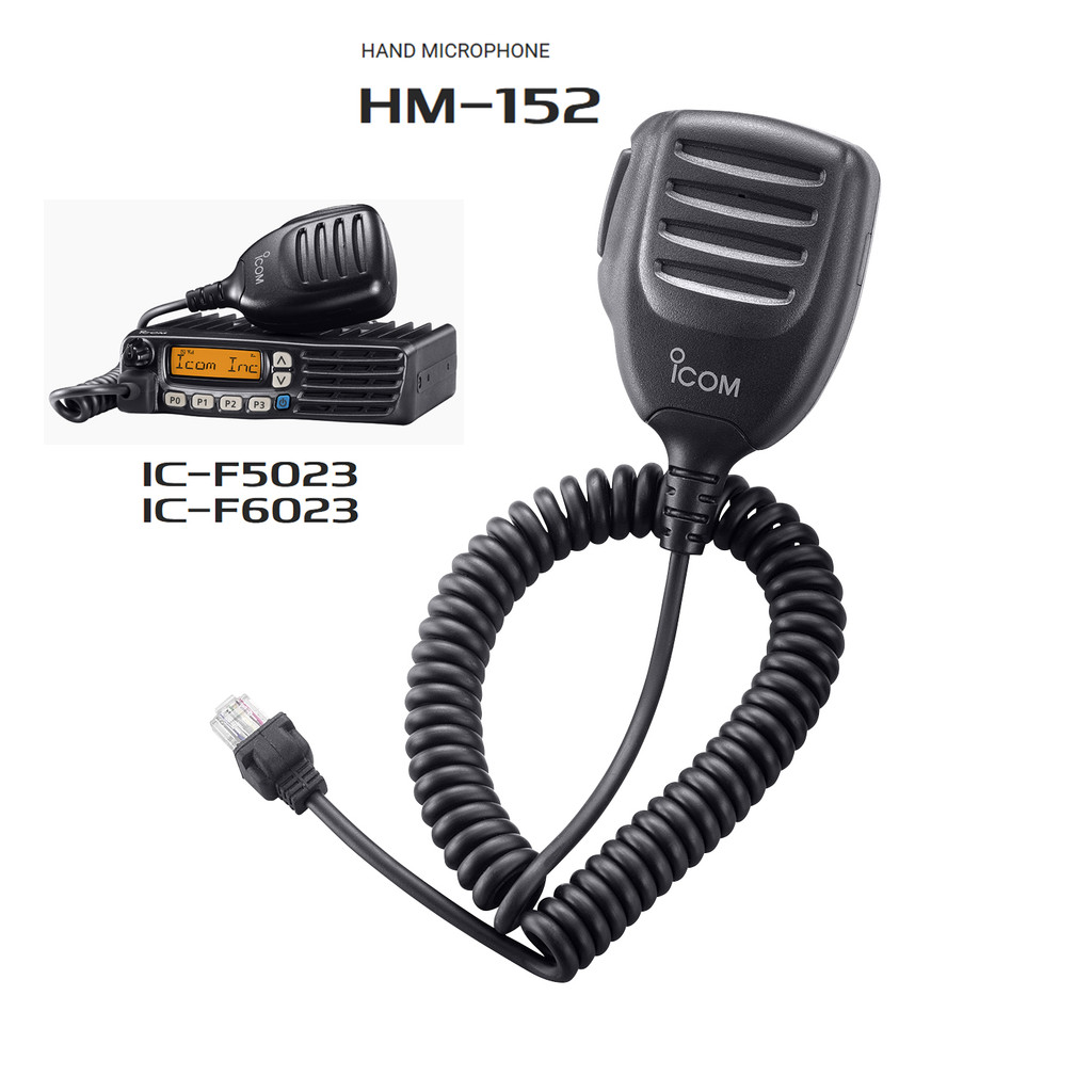 HM-152 ไมโครโฟนสําหรับวิทยุ ICOM IC-F5023 IC-F6023