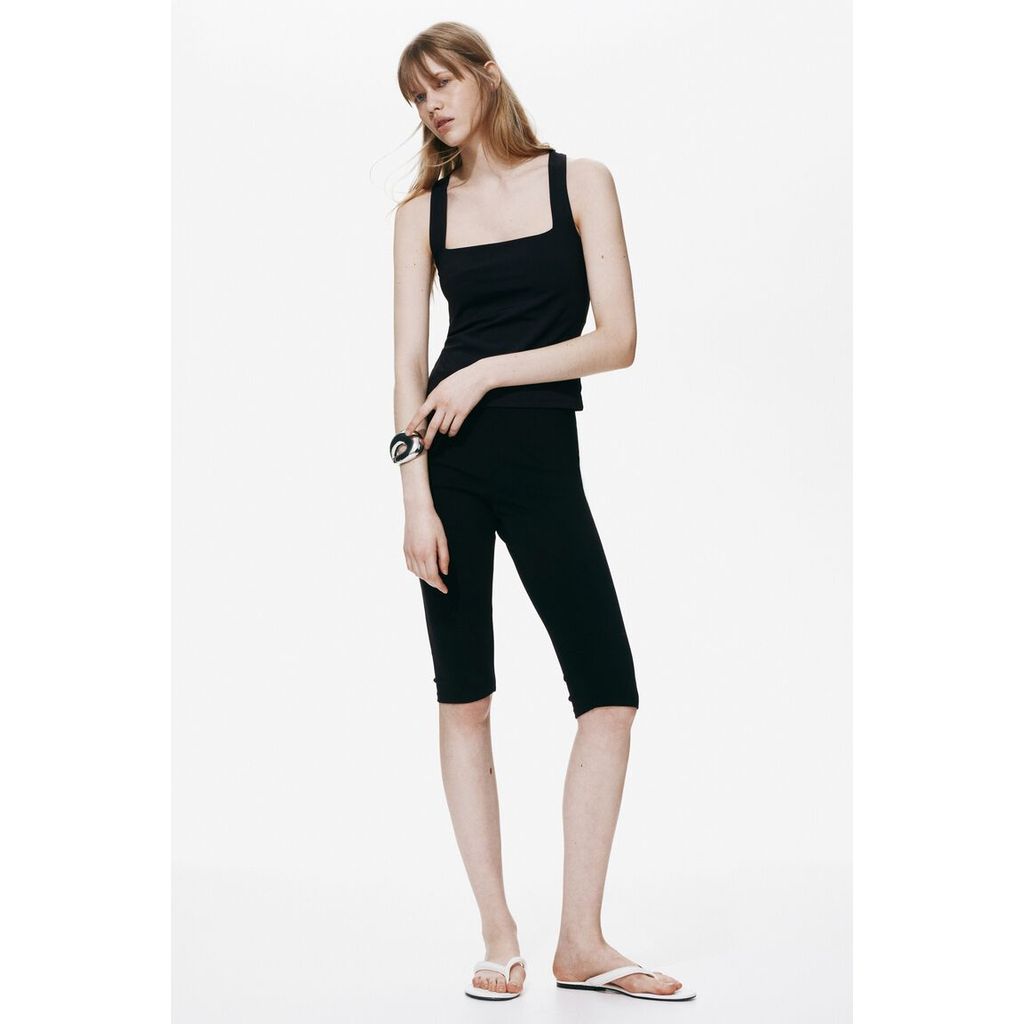 H&M(เอชแอนด์เอ็ม) เสื้อเจอร์ซีย์คอเหลี่ยม ผู้หญิง 1341925_1