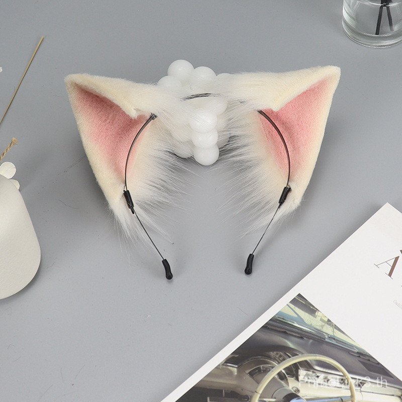 League of Legends Hand-Made สัตว์หู Headwear คอสเพลย์KDA สาว Group Ari จําลองสัตว์หูแถบคาดศีรษะสูง