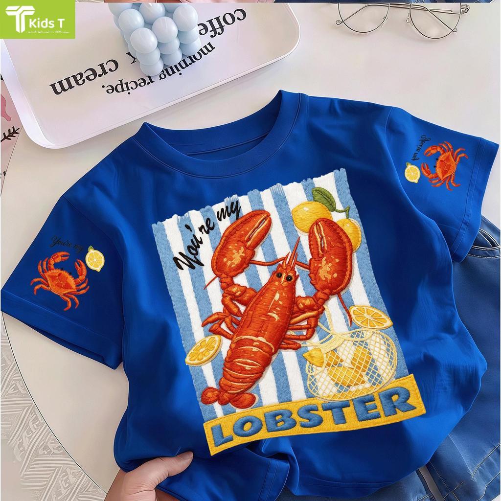COD (Ho Chi Minh)Kids T Mall เสื้อยืดแขนสั้นพิมพ์ลายการ์ตูนเสื้อหลวมและน่าประทับใจ แฟชั่นสําหรับเด็ก