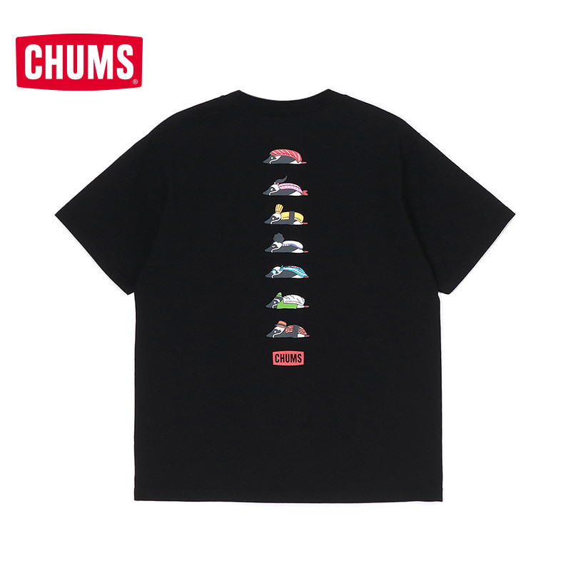 CHUMS Sport เสื้อยืดแขนสั้นคอกลมลําลองกลางแจ้ง Unisex Soft Premium Top dgd