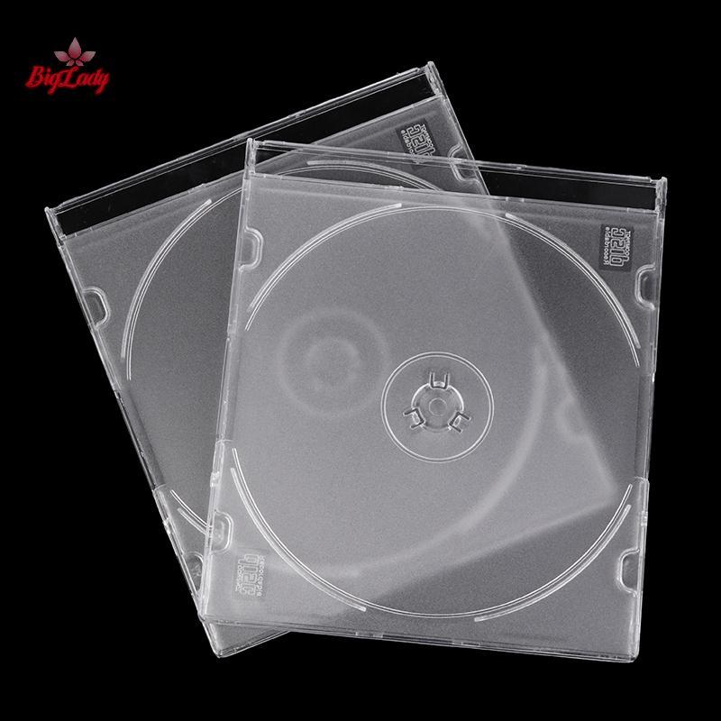 Biglady CD Storage Case ขาตั้งโปร่งใสผู้ถืออะคริลิคสําหรับ CDs DVD Storage Holder โปร่งใสใหม่