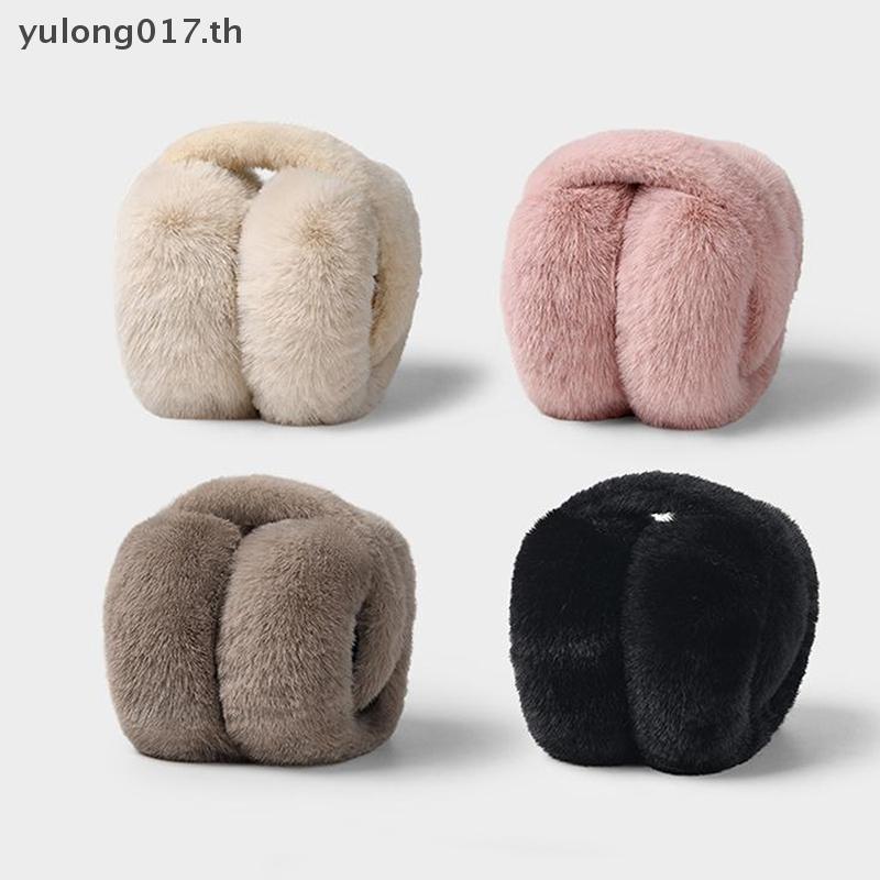 [yulong017] สีทึบนุ่มหูอุ่นฤดูหนาวปิดหูกันหนาวสําหรับผู้หญิงผู้ชายแฟชั่นกลางแจ้งหูพนังอเนกประสงค์พับป้องกันหู[th] - รูปที่ 6