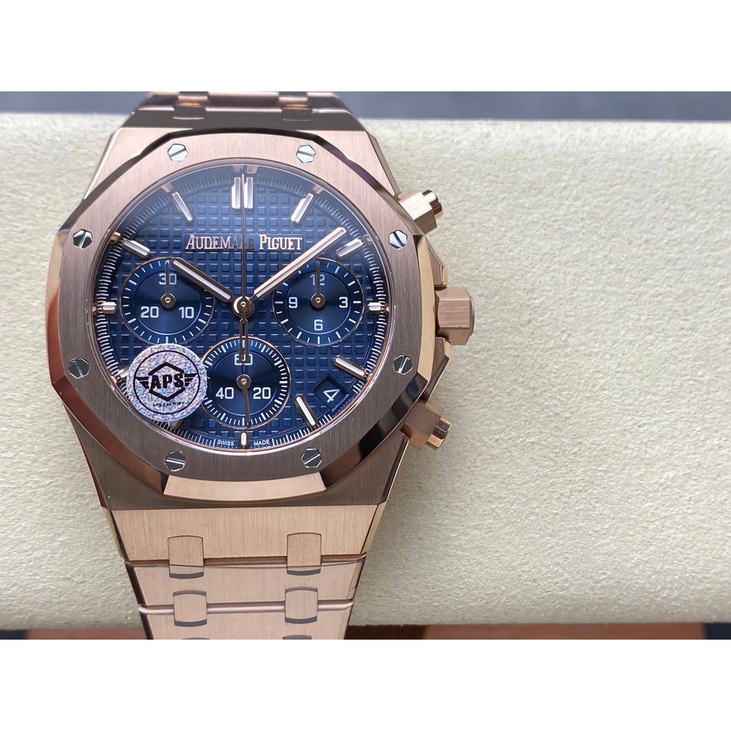 1: 1 Original Standard Real Shot, High-End Color Matching "Rose Gold Blue Disc" Physical Shooting/A 
