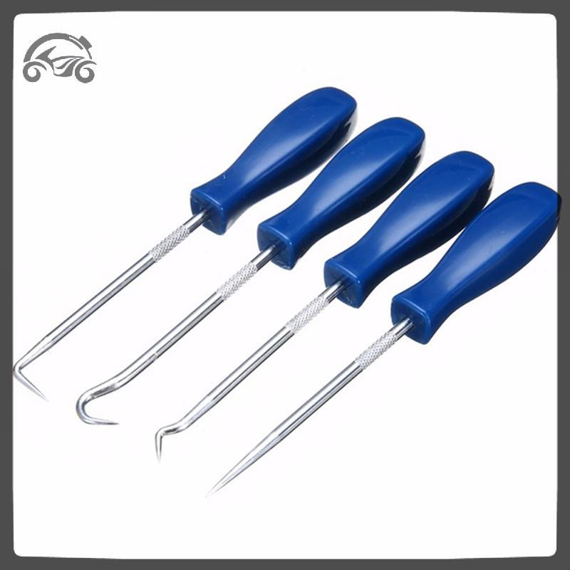 [8C11] 4pcs Car Pick & Hook Set O แหวนซีลน้ํามันปะเก็น Puller Remover Craft Hand เครื่องมือ [8C]