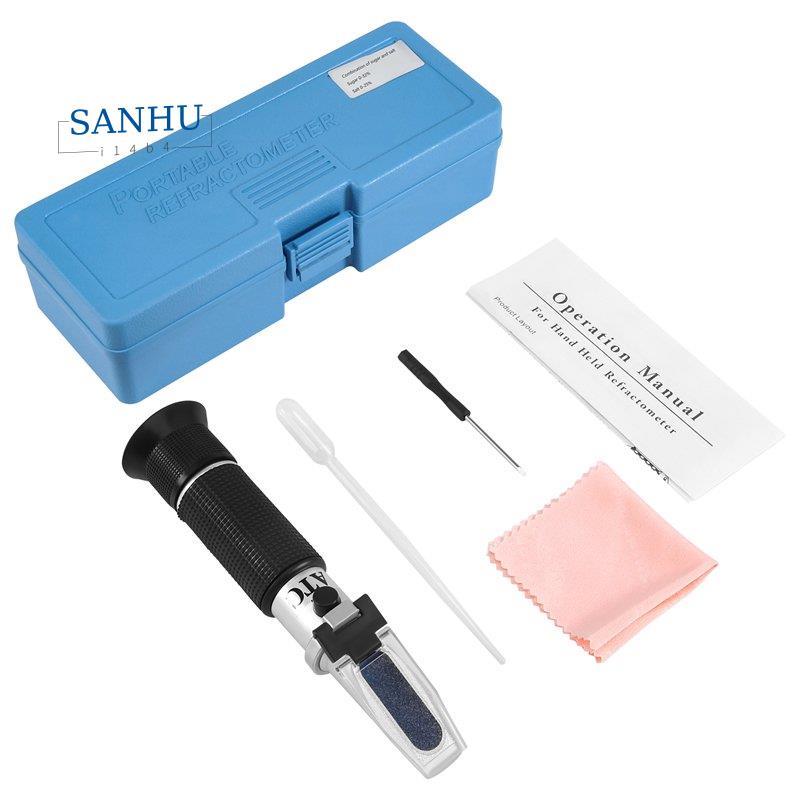 Refractometer พร้อม ATC Dual Scale เฉพาะและไฮโดรมิเตอร์ในการทําไวน์และเบียร์ Brewing Homebrew Kit