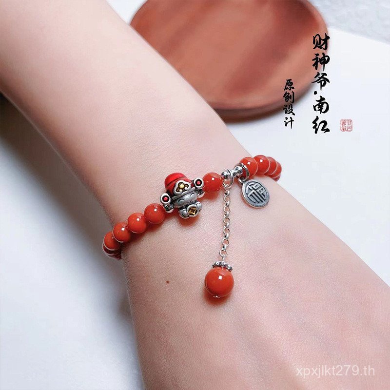 สร้อยข้อมือสตริงสีแดง Benming ปีอารมณ์ Southern Red 999 สำหรับคนที่ชอบสไตล์แฟชั่นและเชื่อมในความมั่ง