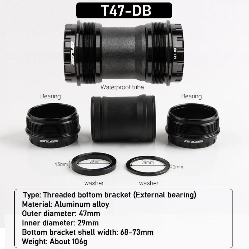 SRAM GUB วงเล็บล่าง T47 เกลียว BB เซรามิก สําหรับ Shimano รูปที่ 7