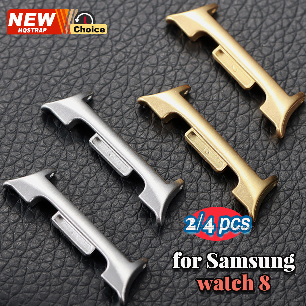 SAMSUNG 2ชิ้นสแตนเลสเชื่อมต่อสําหรับ ซัมซุง กาแลคซี นาฬิกา8 40มิลลิเมตร44มิลลิเมตรคลาสสิก46มิลลิเมตรนาฬิกาเชื่อมต่อนาฬิกาวงอะแดปเตอร์เงินซ่อมเครื่องมือ