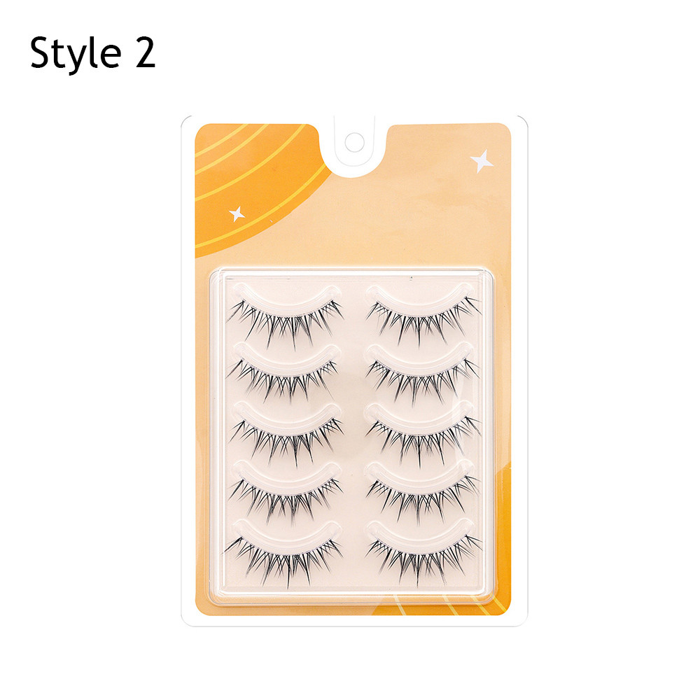 ขนตาปลอมสไตล์เกาหลีก้านใสธรรมชาติ 5 คู่นํากลับมาใช้ใหม่ได้ - รูปที่ 6