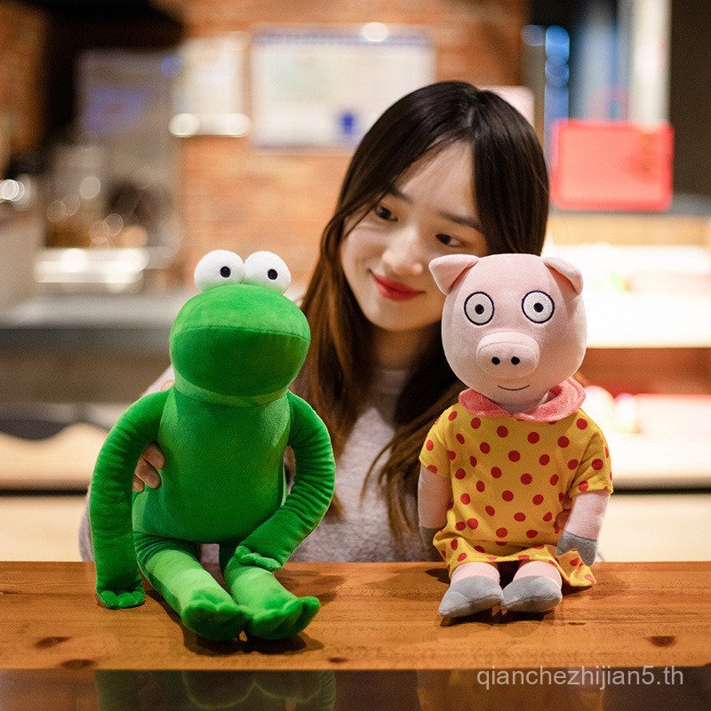 สินค้าใหม่ Pips Piglet Posys Frog Plush Doll Little Red Book Same Style pip and posy