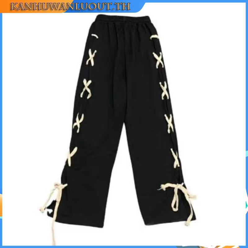 JN Studio กางเกงขายาว กางเกงคาร์โก้ผู้หญิง คาร์โก้ กางเกง Korean chic comfortable cozy WGK23903ON 17