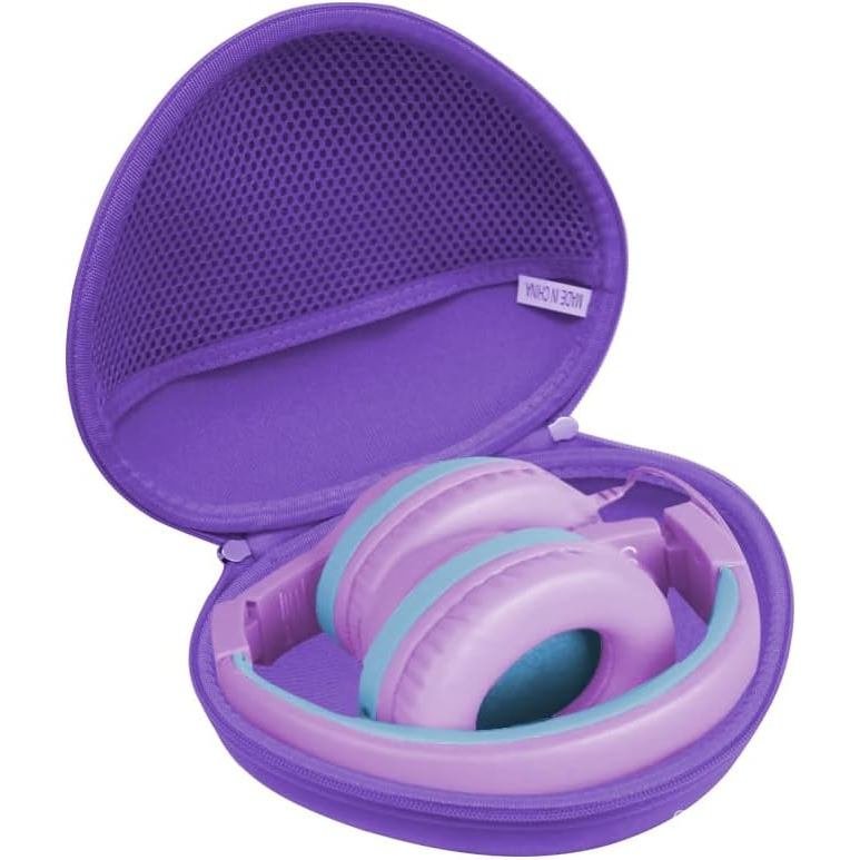 Hermitshell Hard Travel Case สําหรับ iClever HS19 / iClever BTH12 Kids Headphones (สีม่วง) ETTE