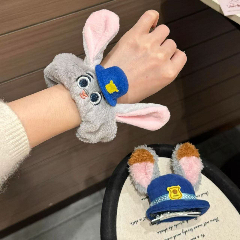 ตุ๊กตาจูดี้ กระต่ายตำรวจ สไตล์มินเนี่ยน พร้อมหมวกและสร้อยข้อมือ สำหรับเด็กหญิง