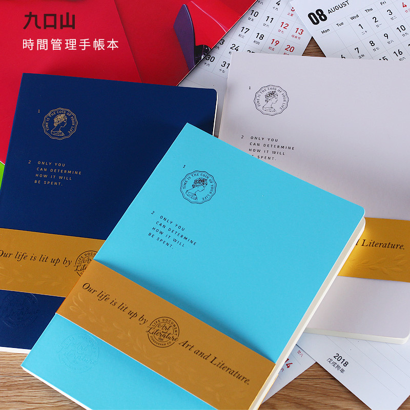 Jiukou Mountain A5 Self-Filling Date สไตล์ B6 เดือนตารางหนังสือการเรียนรู้ Plan Book ทํารายการ to-do