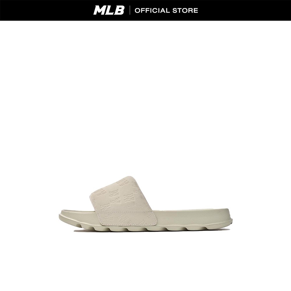MLB รองเท้าแตะ ยูนิเซ็กส์ Unisex Chunky Skipper Monogram Slide รุ่น 3ALPSM153 50SAM สีแซนด์