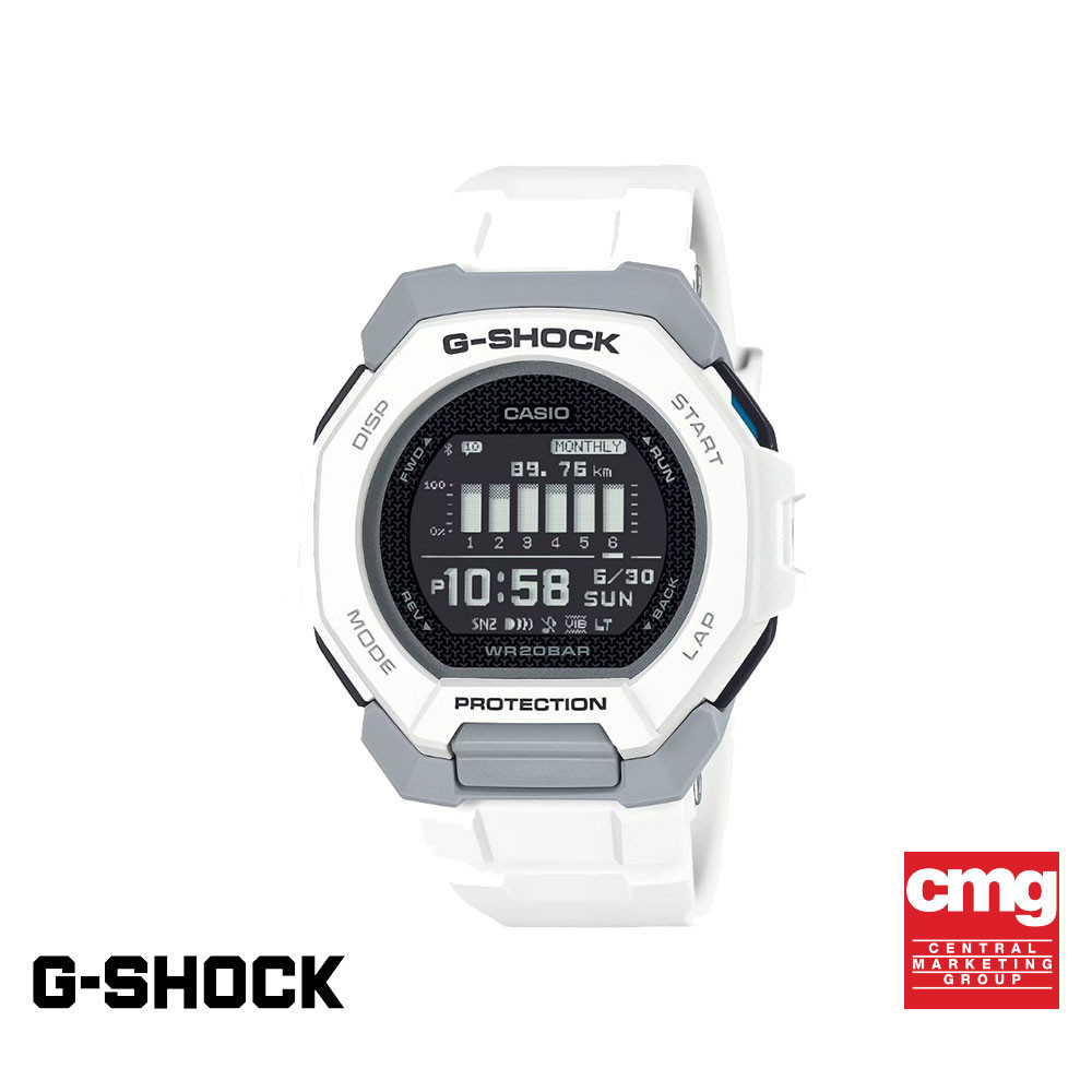 CASIO นาฬิกาข้อมือผู้ชาย G-SHOCK รุ่น GBD-300-7DR สายเรซิน สีขาว