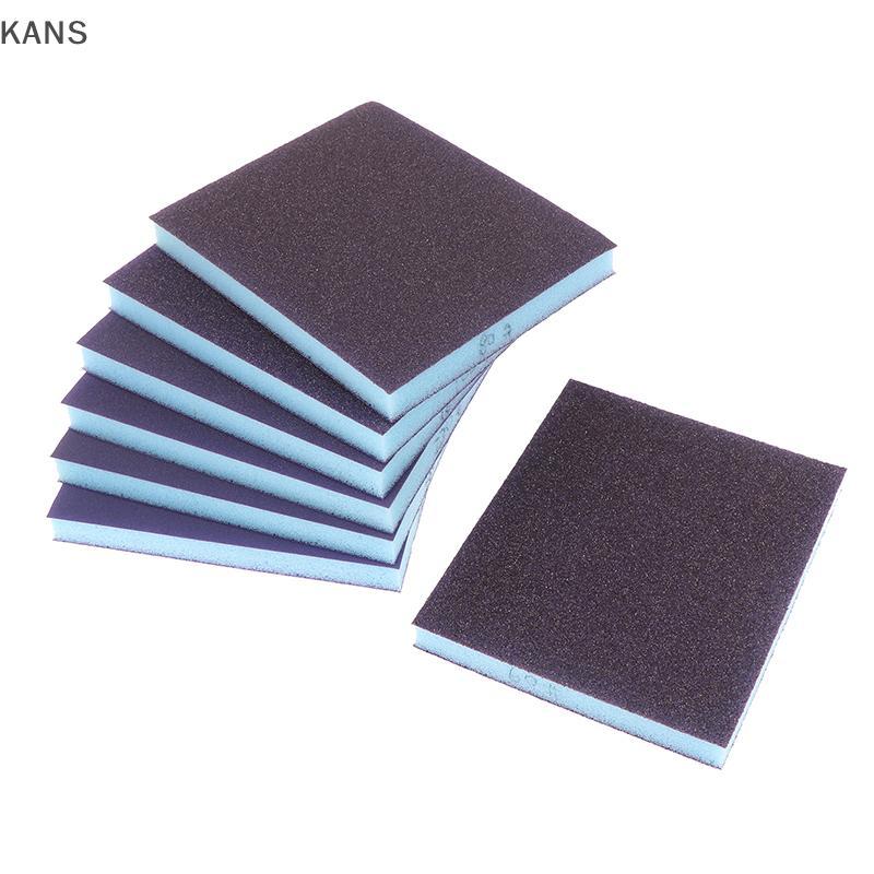 Kans 1/6PCS โลหะไม้ขัดเครื่องมือขัดฟองน้ํา 60-320 กรวดล้างทําความสะอาดได้และนํากลับมาใช้ใหม่เปียกแห้