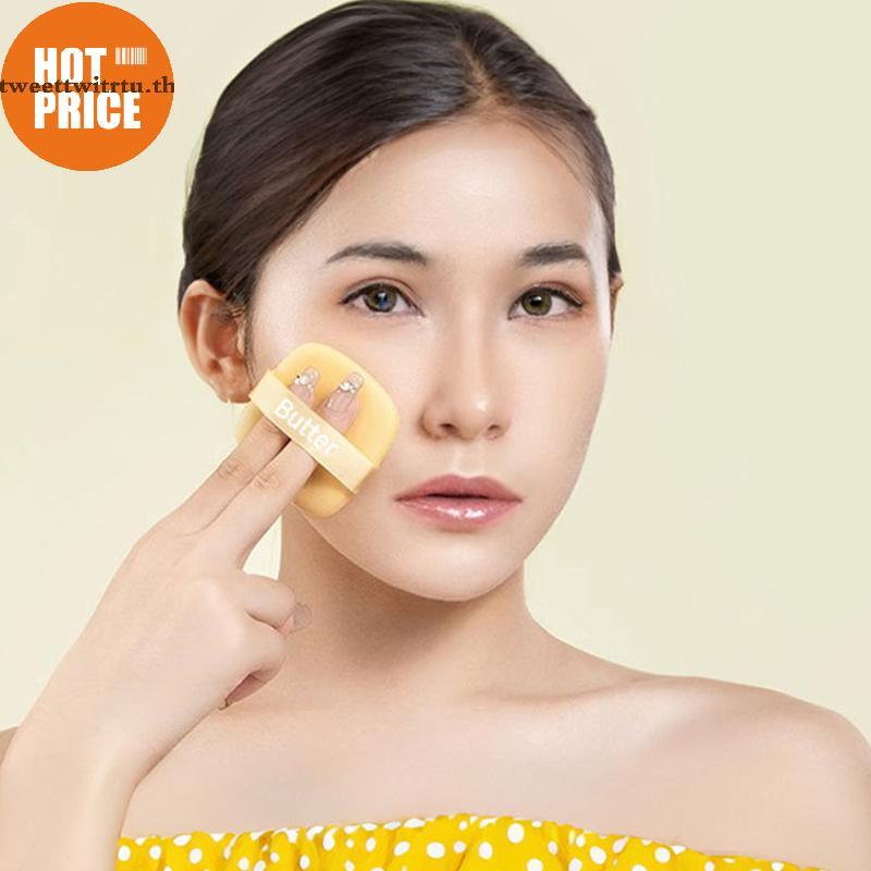 TRTU 6 ชิ้นชุดแป้งพัฟเปียกและแห้ง Dual-Purpose Beauty เครื่องมือ Mini Thumb แป้งพัฟไม่กินแป้ง Founda