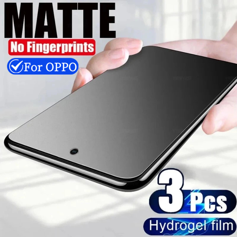 3Pcs Matte Hydrogel ฟิล์มสําหรับ OPPO A60 A3 A3X A3s AX5 A5 Pro 12e A15 A16 A17 A18 A38 A58 A31 A32 