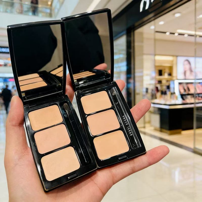 [ของขวัญคริสต์มาส] Bobbi b Tricolor CONCEALER Palette Dark Circles Brightening Tear Groove Order คอน