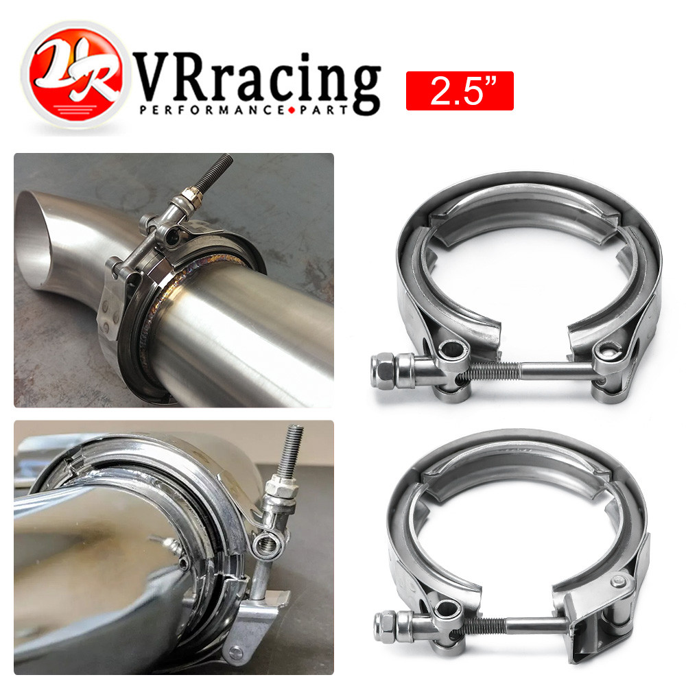 VR  2.5" STAINLESS STEEL 304 TURBO/INTERCOOLER/DOWNPIPE/DOWN PIPE/HOSE NORMAL OR QUICK RELEASE V Ban