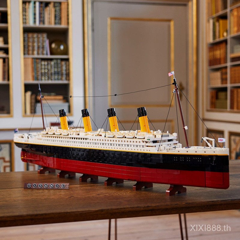 เรือล้อ Titanic Toy Assembly 77000kk899868036อาคารบล็อกขนาดใหญ่รุ่นอนุภาคขนาดเล็กข้ามพรมแดน แซ็ก