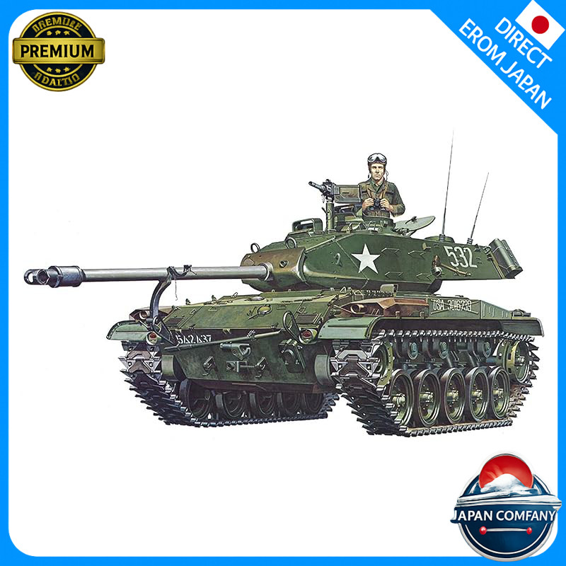 Tamiya 1/35 Military Miniature Series No.55 U.S. Army Light Tank M41 Walker Bulldog Plastic Model 35