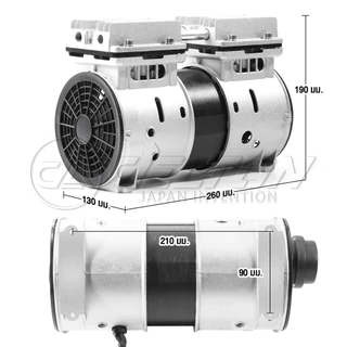 DELTON ชุดมอเตอร์ปั๊มลมออยล์ฟรี 2 สูบ 850W 1HP ใช้กับปั๊มลมได้ทุกยี่ห้อ ฟรี! กรองอากาศ คาปาซิเตอร์ ขารองมอเตอร์ DM-850W