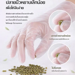 【หนาแน่น ไม่รั่ว】 ถุงมือ TPE ใช้แล้วทิ้ง เกรดอาหาร หนาเพิ่ม ถุงมือ TPE / ใช้แล้วทิ้ง / เกรดอาหาร / หนา