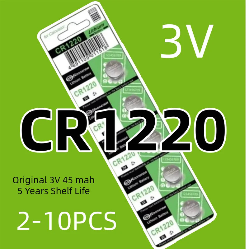 3VความจุสูงCR1220 LM1220 BR1220 KCR1220 แบตเตอรี่อัลคาไลน์สําหรับของเล่นนาฬิการถรีโมทคอนโทรลปุ่มเมาส