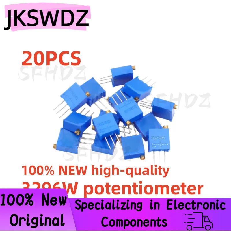10-20PCS 3296W 3296 10R 20R 50R 100R 200R 500R 1K 2K 5K 10K 20K 50K 100K 200K 500K 1M โอห์ม 103 100R