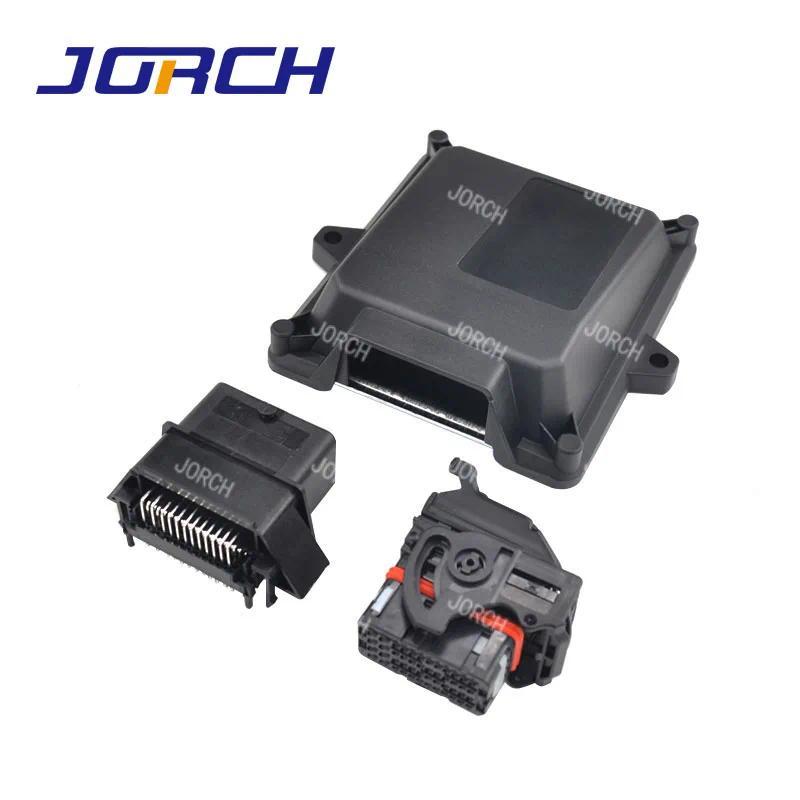 J กล่องใส่ ECU 48พินพลาสติกพร้อมตัวเชื่อมต่อโมเล็กซ์48 P 1ชุด