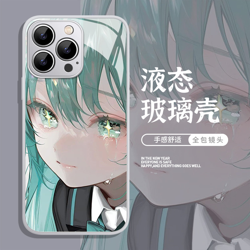 Miku เหมาะสําหรับ neo10pro เคสโทรศัพท์ z9turbo + ชาย iqoo12 ชุด 11s Hatsune neo8pro Miku 7 อะนิเมะ 6