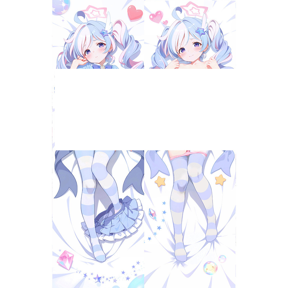 Blue Archive Uzawa Reisa อะนิเมะ Dakimakura สองด้านหมอนข้างกอดหมอนปลอกหมอนผิวพีช