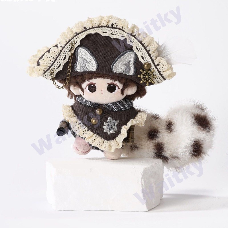 Waitky 10cm Sailing Project Doll Clothes, Cotton Doll Clothes Set, 17cm Labubu Vinyl Doll Wear Cloth