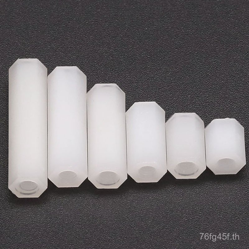 PA66 สีดําสีขาว Dual-Way คอลัมน์ไนลอนหกเหลี่ยมแยกคอลัมน์ฉนวนกันความร้อนคอลัมน์สนับสนุน Dual-Way He