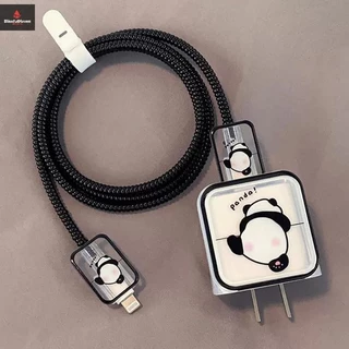 COD ฝาครอบสายเคเบิลเครยอนชินจังสําหรับ 18W/20W Fast Charger Cover Data Cable Head Bite Winder Protector Shell ใหม่