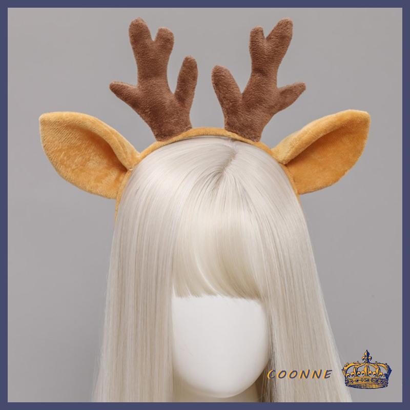 Coonn Furry Deer Ears Headband อุปกรณ์เครื่องประดับแบบการ์ตูน