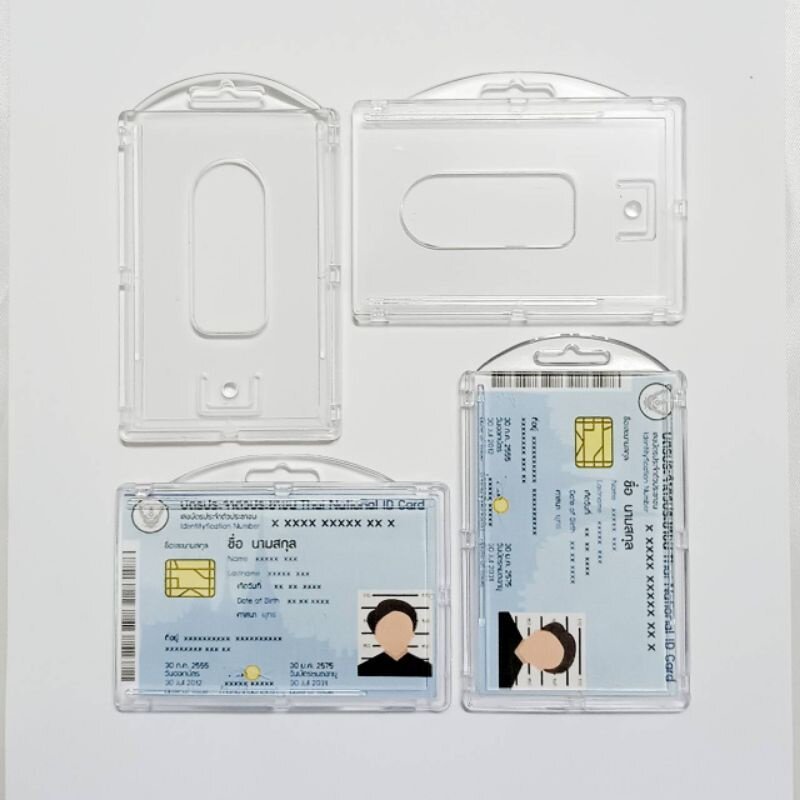 COZII กรอบใส่บัตร กรอบใส่บัตรพนักงาน กรอบใส่การ์ดอะคริลิค ที่ใส่การ์ด กรอบบัตร การ์ดเคส ที่ใส่บัตร กรอบป้ายชื่อ