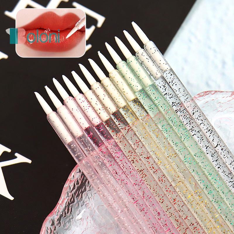 [Boloni] Flocking Lip Brush Lip Gloss Brush Crystal Rod Mini Lip Glaze Brush Disposable Lip Gloss Br