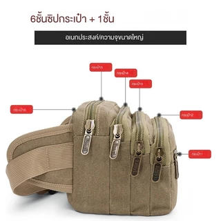 กระเป๋าคาดเอวแบบใช้งานได้จริงความจุขนาดใหญ่ กระเป๋าใส่เครื่องคิดเงินกลางแจ้งแบบอเนกประสงค์สำหรับผู้ชายและผู้หญิง