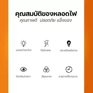 【HS】รับประกัน! หลอดไฟ LED 10 ดวง 3W E27 ไฟบ้าน ถนอมสายตา ปลอดภัย แสงวอร์มไวท์/ขาว ประหยัดไฟ HS-3W-10PCS