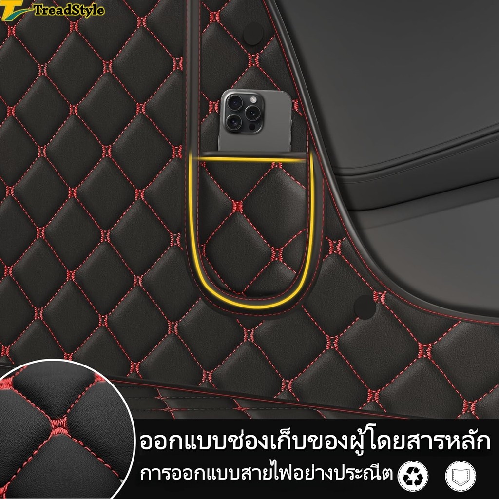 【3ชิ้น/6ชิ้น】MG HS 2020-2025 ชุด พรม พรมปูพื้นรถ พรมปูพื้น พรมกันลื่น พรมในรถยนต์  แต่งรถ พรมกันลื่น - รูปที่ 3