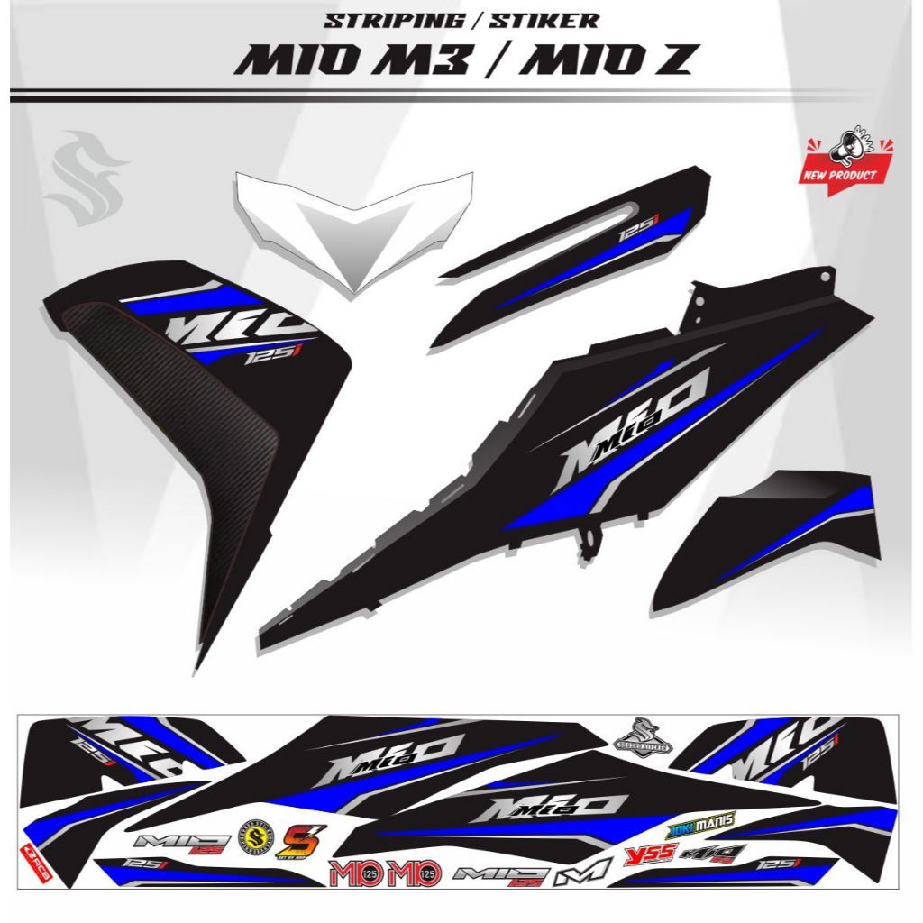 สติ๊กเกอร์ MIO 125 MIO M3 VARIATION STRIPING MIO Z สติ๊กเกอร์ สติ๊กเกอร์ VARIATION