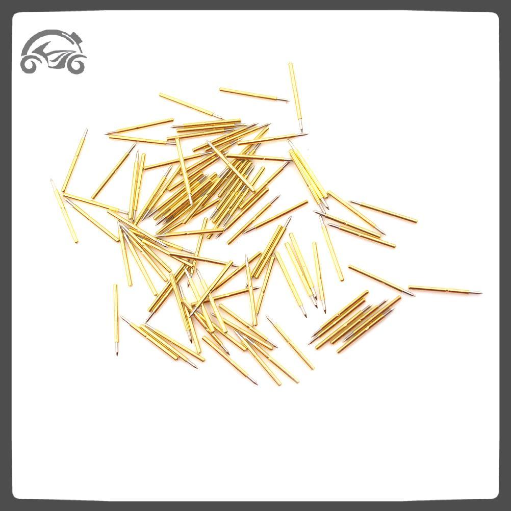 [8C11] 100 ชิ้น P75-B1 Dia 1.0 มม.Cusp Spear ฤดูใบไม้ผลิโหลด Test Probes Pogo Pins เครื่องมือ [8C]