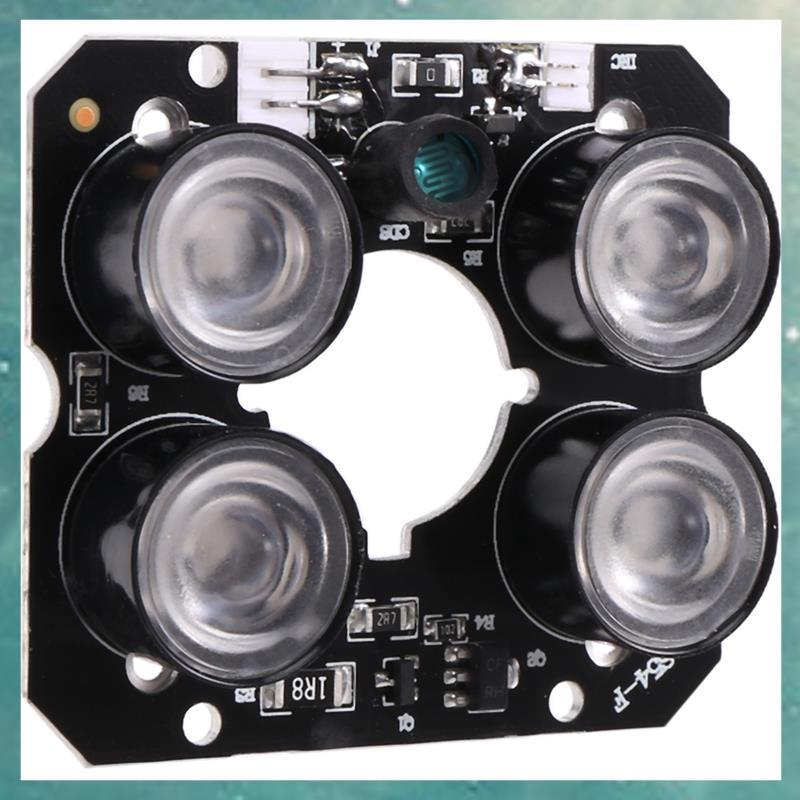 T QLI 4 อาร์เรย์ IR LED Spot Light อินฟราเรด 4x IR LED บอร์ดสําหรับกล้องวงจรปิดการมองเห็นได้ในเวลากล