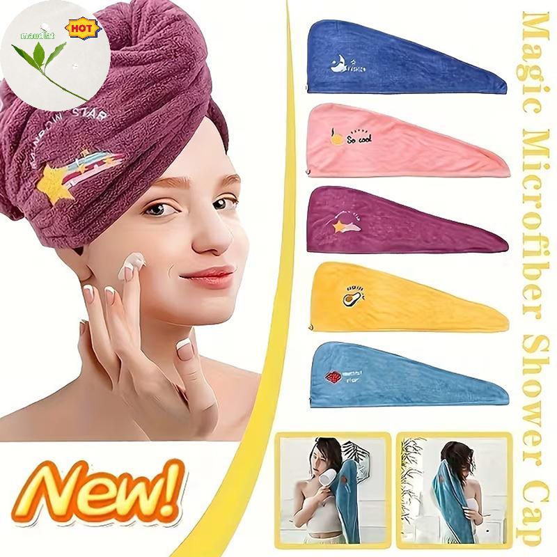 Mud Quick-Dry Super Absorbent Coral Velvet Dry Bath พร้อมปุ่มสําหรับสปา, ความงาม, หลังการอาบน้ําและดูแลเส้นผม EN