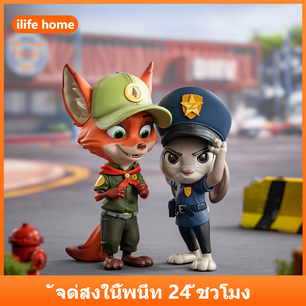 💥 จัดส่งจากประเทศไทย 💥Zootopia 2 คอสเพลย์ Judy Hopps Nick Wilde อะนิเมะรูป COD สต็อกรูปตุ๊กตาของเล่นสําหรับของขวัญเด็กคอลเลกชันเครื่องประดับรถบ้านเค้กตกแต่ง Gach