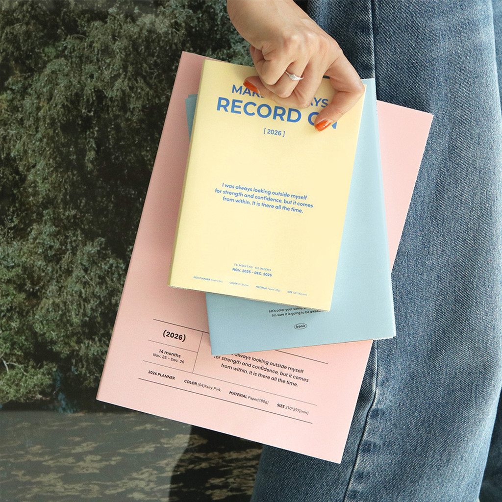 เกาหลีเกาหลีสัญลักษณ์สไตล์คลาสสิก 2026 ไดอารี่รายสัปดาห์รายเดือนไดอารี่ RECORD บน Schedule Managemen